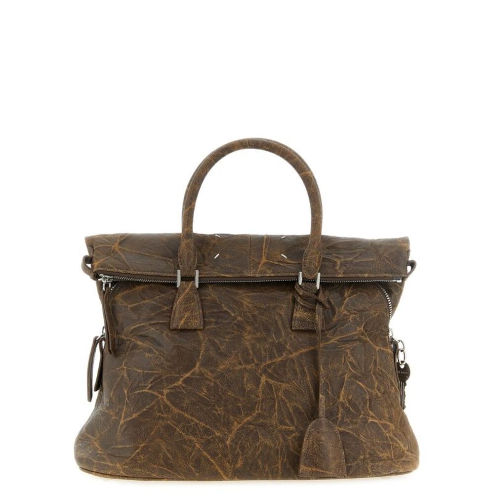 Maison Margiela Brown Goatskin Shoulder Women's Bag